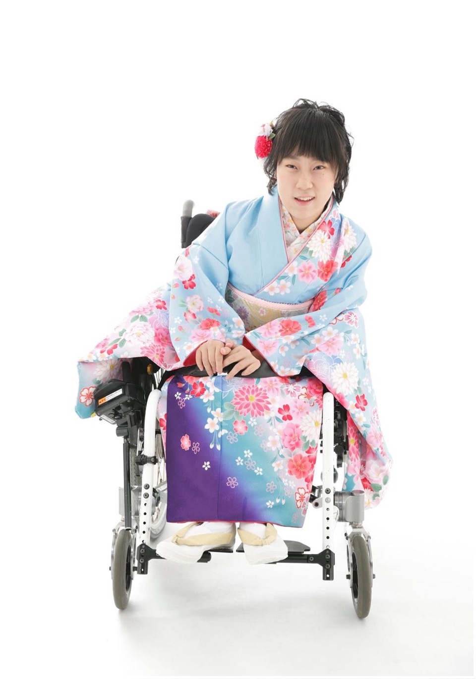 車椅子着物　成人式　振袖　愛知県　身体障害　知的障害