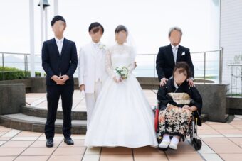 車椅子着物　留袖　結婚式　香川県　身体障害