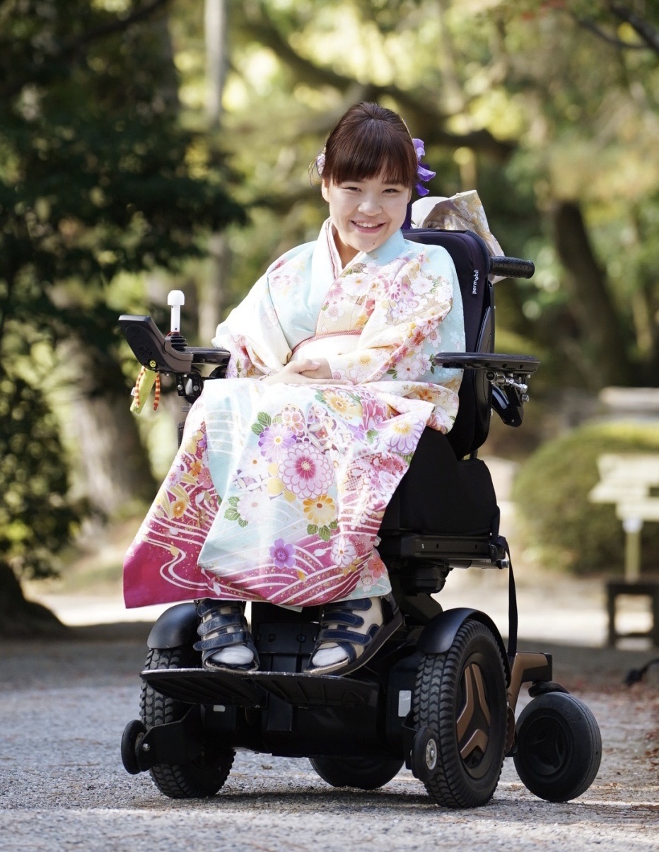 車椅子着物　振袖　成人式　香川県　身体障害　知的障害