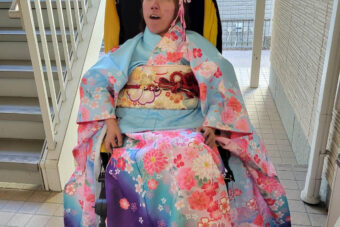 車椅子着物　振袖　成人式　愛知県　身体障害　知的障害