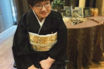 車椅子着物　留袖　結婚式　宮崎県　身体障害