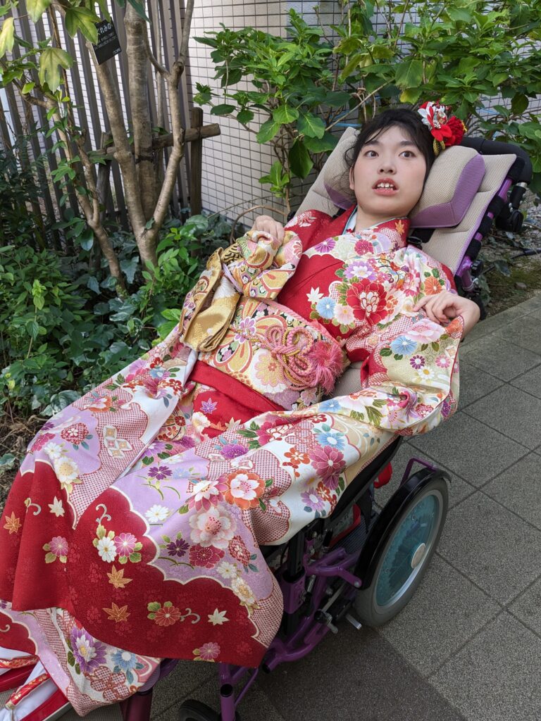 車椅子着物 振袖 成人式 愛知県 身体障害 知的障害