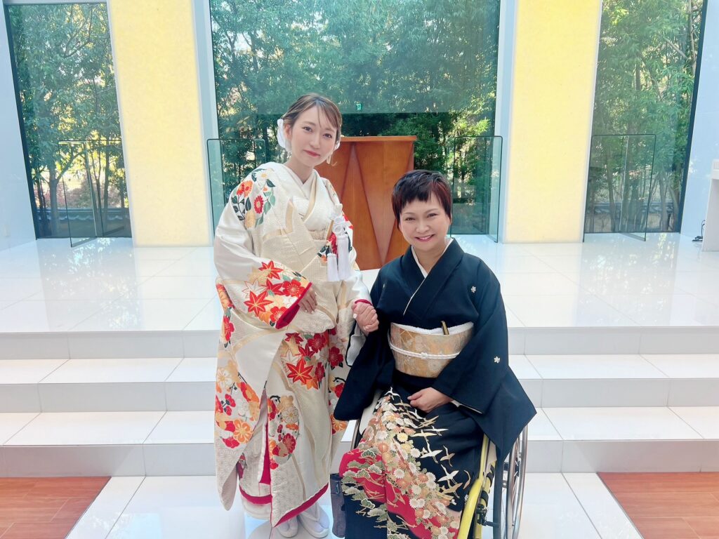 車椅子着物 車椅子着付け 身体障害 障害者 バリアフリー着物