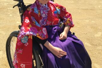 車椅子着物　袴　　卒業式　　　兵庫県　身体障害　知的障害　名古屋