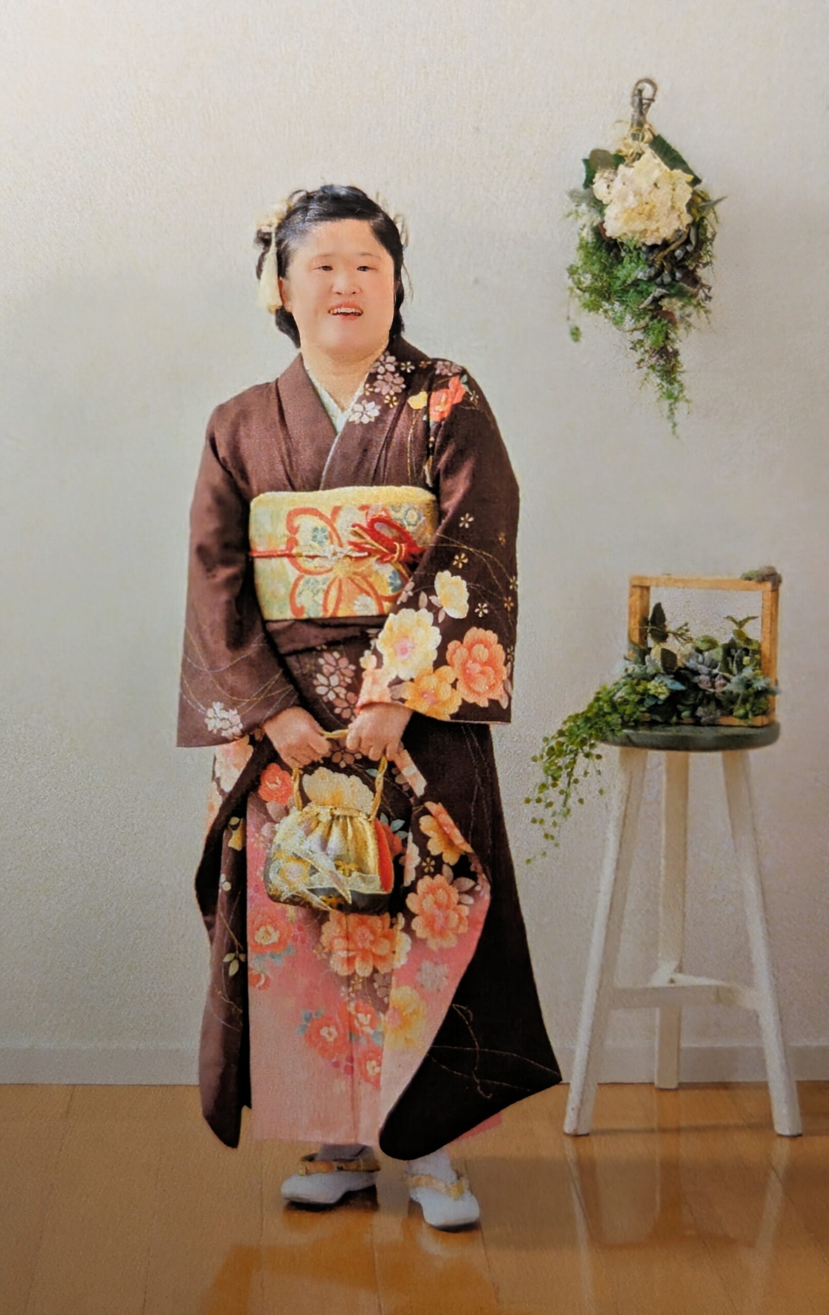 車椅子着物　振袖　　成人式　愛知県　身体障害　知的障害　名古屋