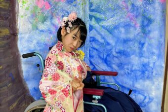 車椅子着物　袴　　卒業式　長野県　身体障害　知的障害　名古屋