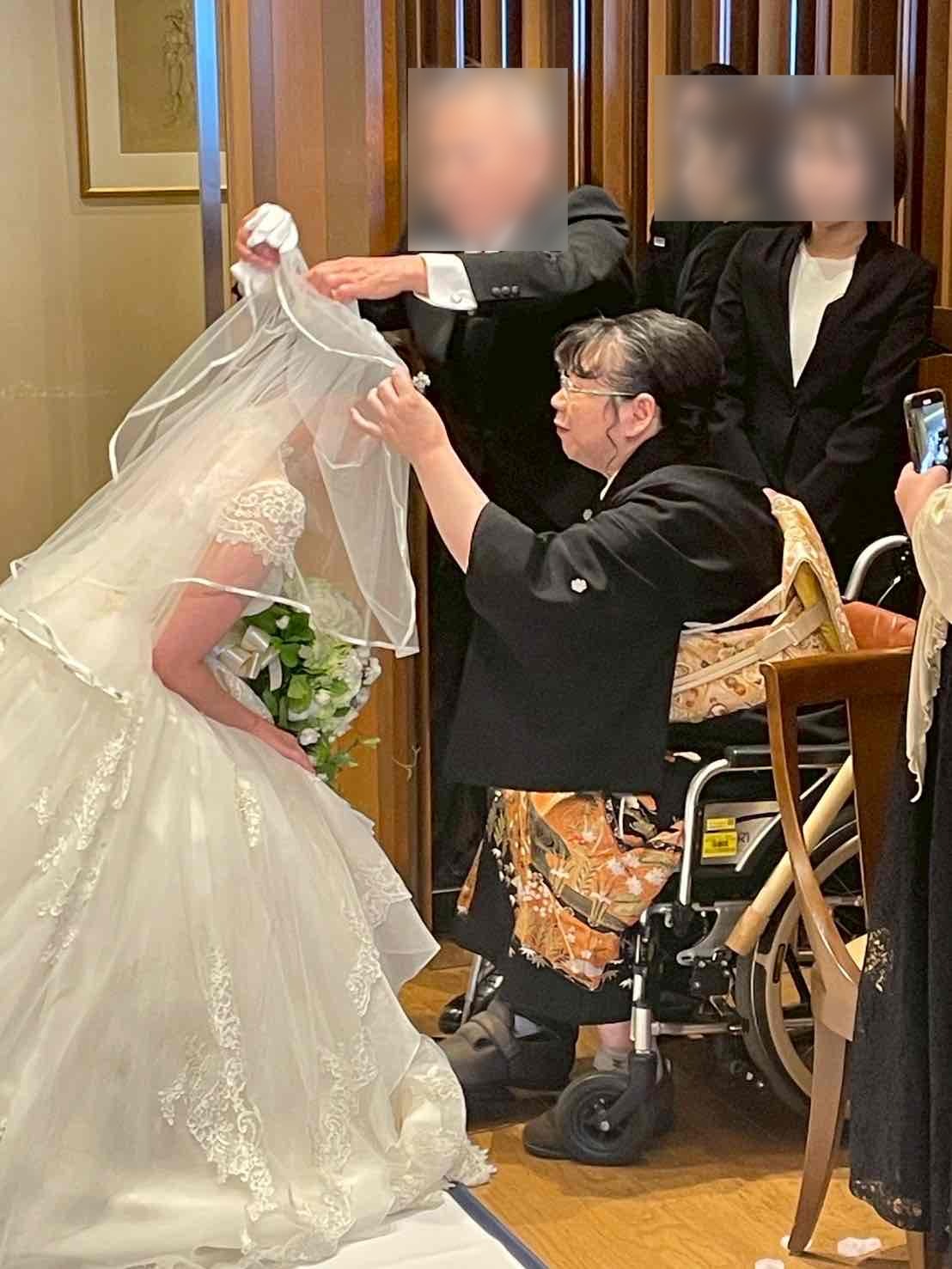 車椅子着物　留袖　結婚式　北海道　身体障害　名古屋