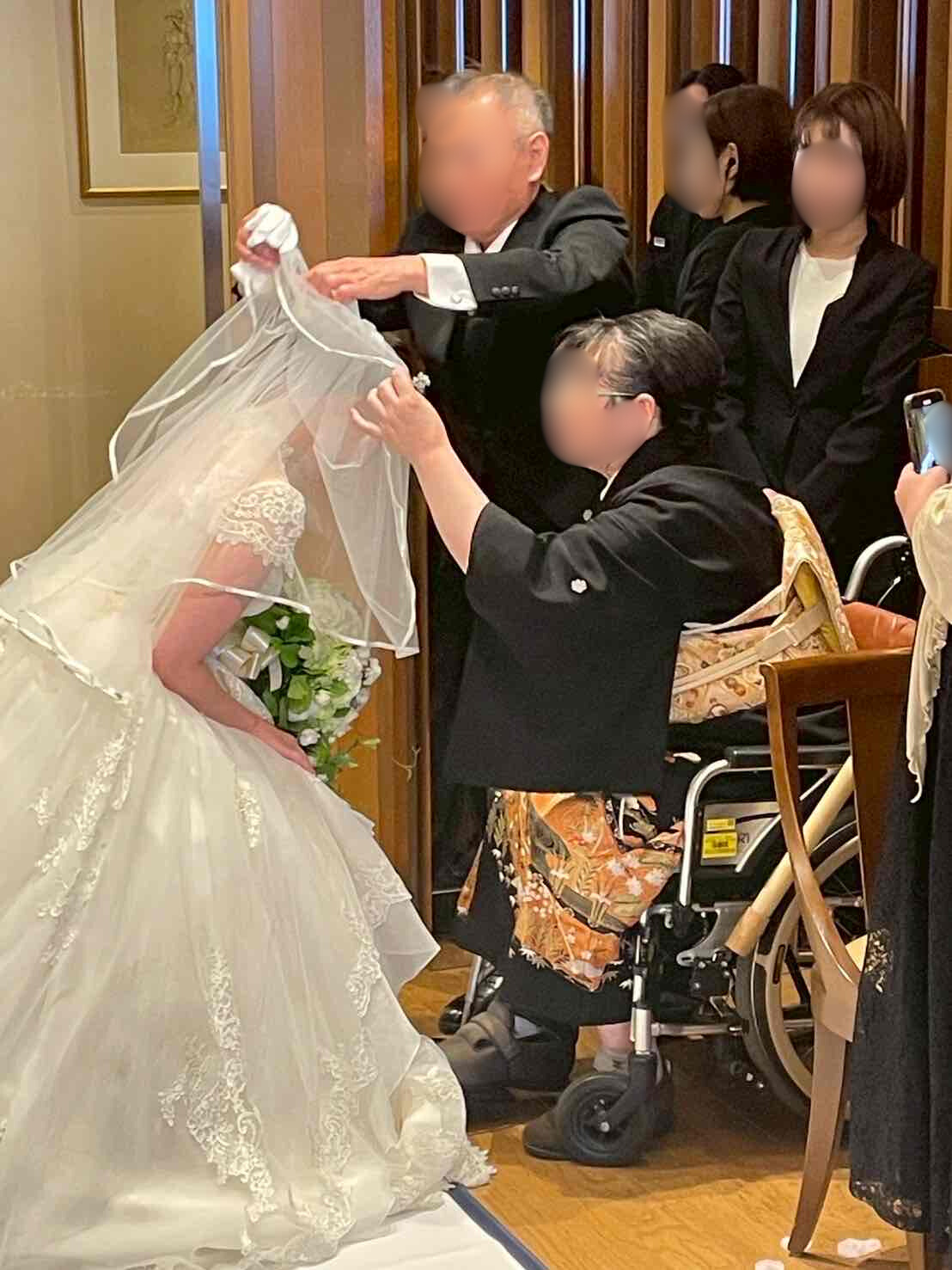車椅子着物　留袖　結婚式　北海道　身体障害　名古屋